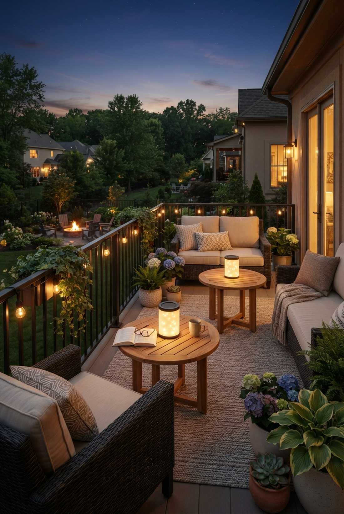 lantern integrated side tables
