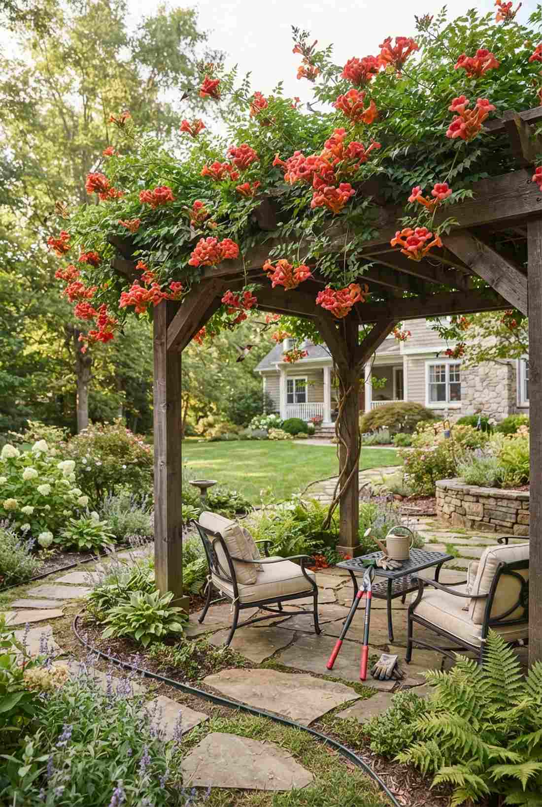 orange trumpet vine
