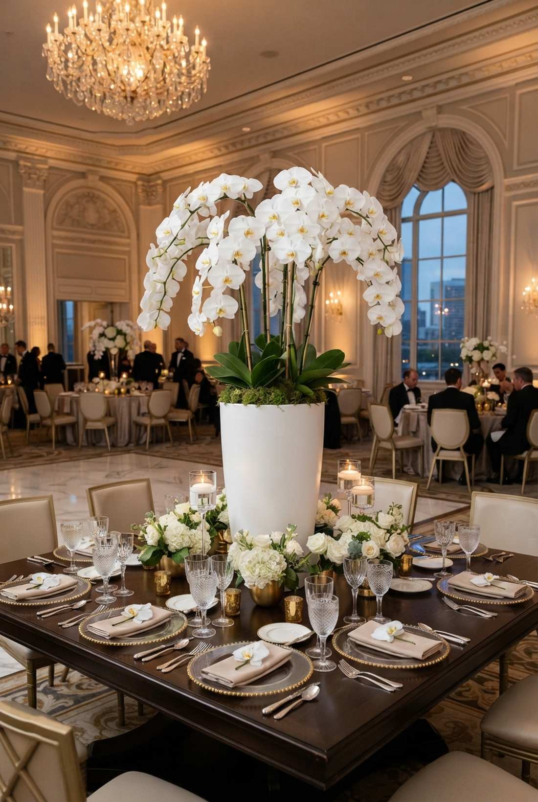 potted orchid elegance