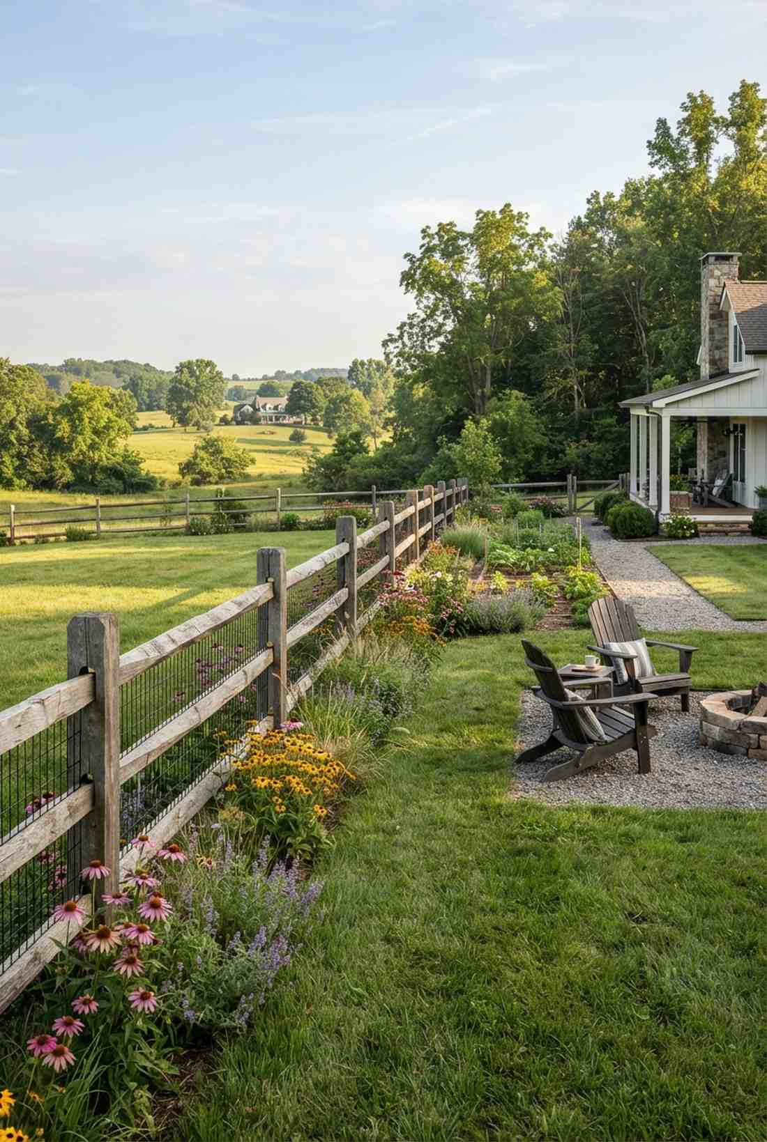 split rail rustic fence