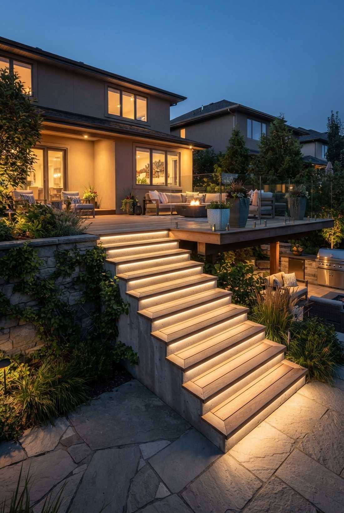 strip light stair risers