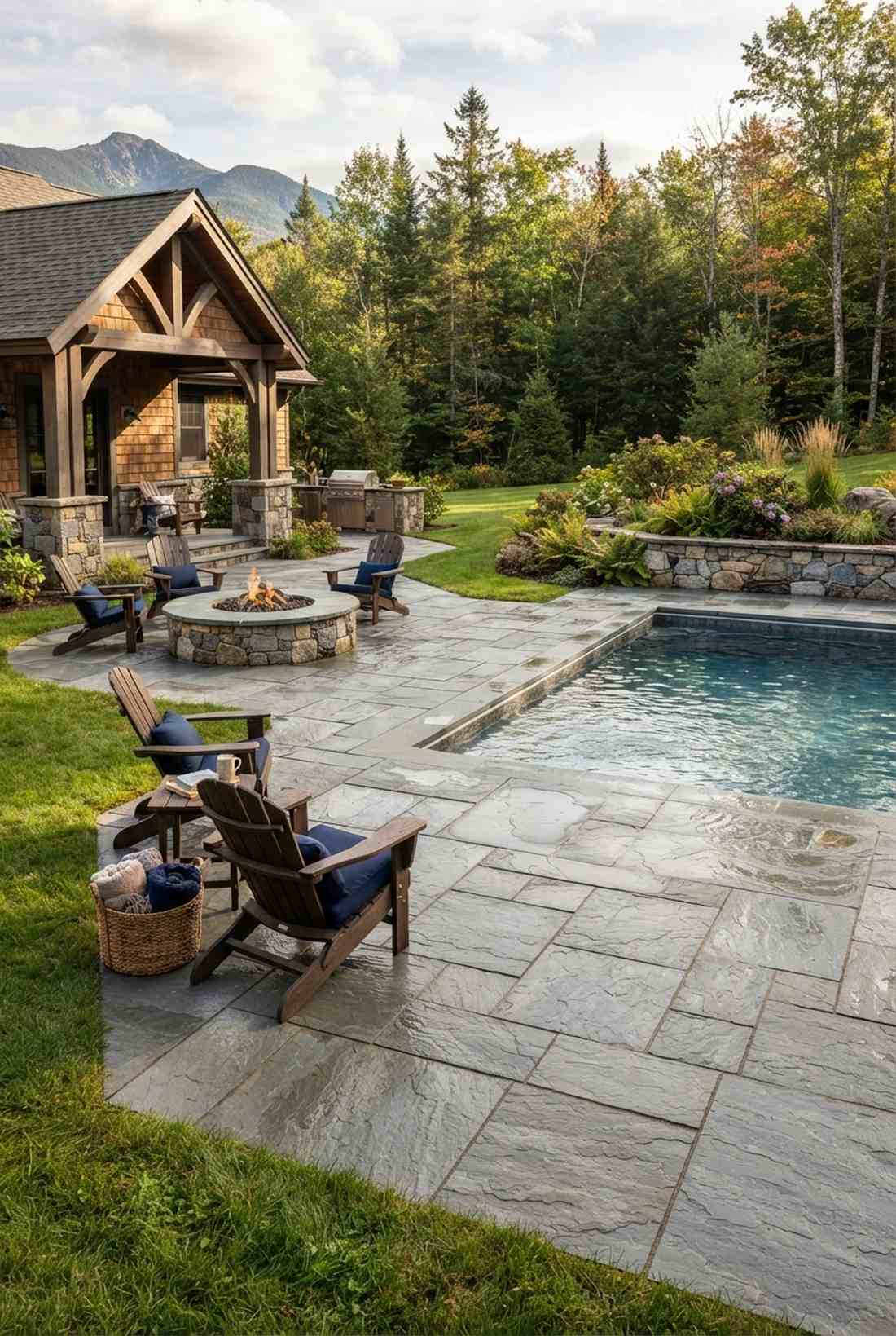 thermal finish bluestone pavers