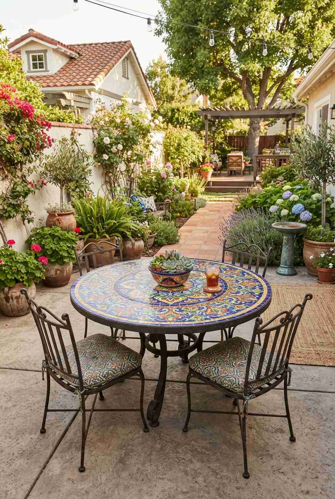tile top mosaic tables