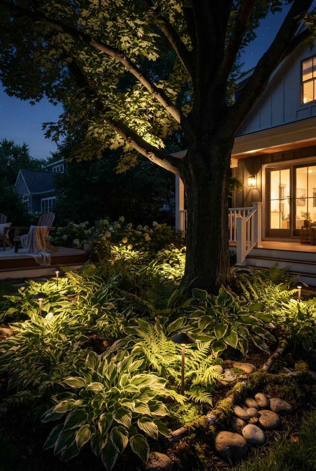 understory layer uplighting