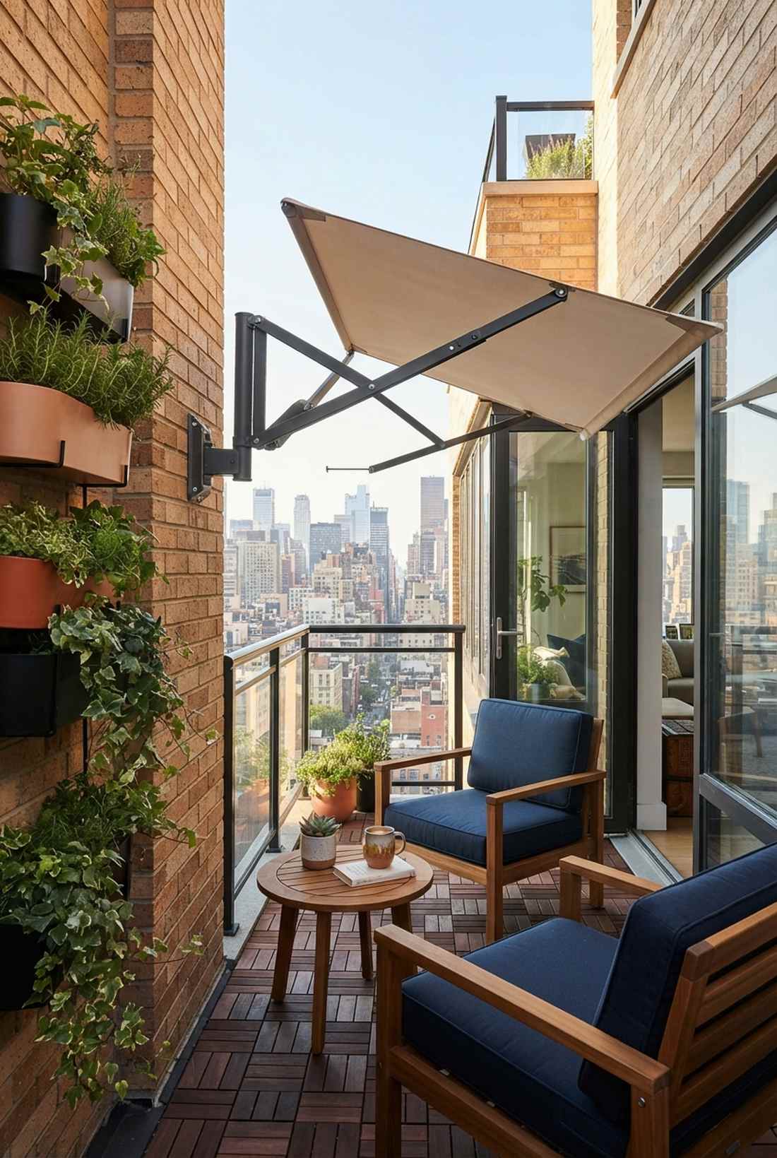 wall mounted articulating umbrella
