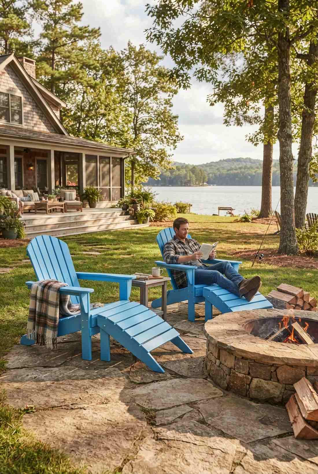 adirondack style footrests