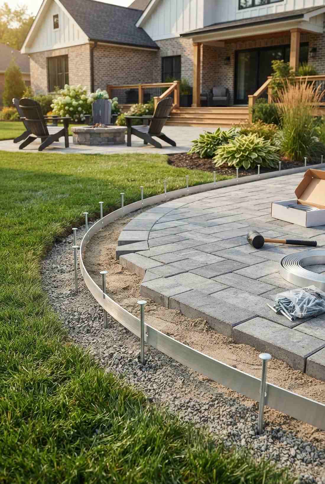 aluminum paver edging system