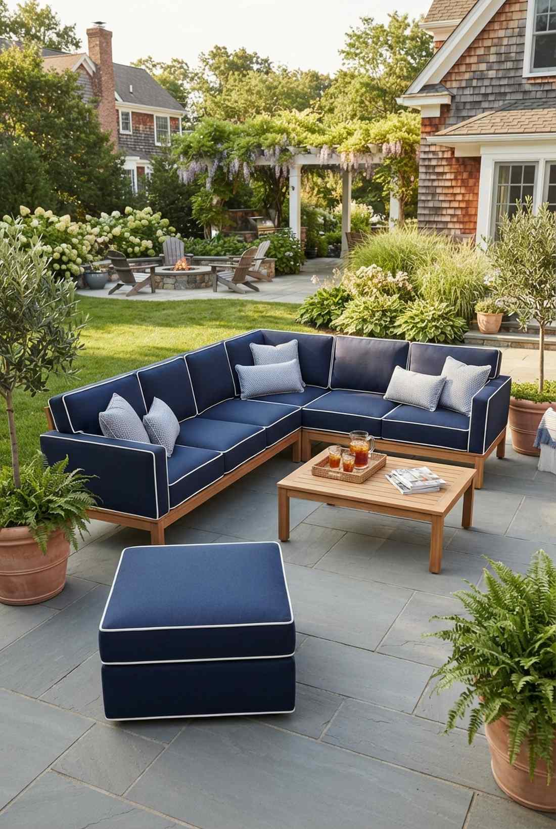 box edge welted cushion construction