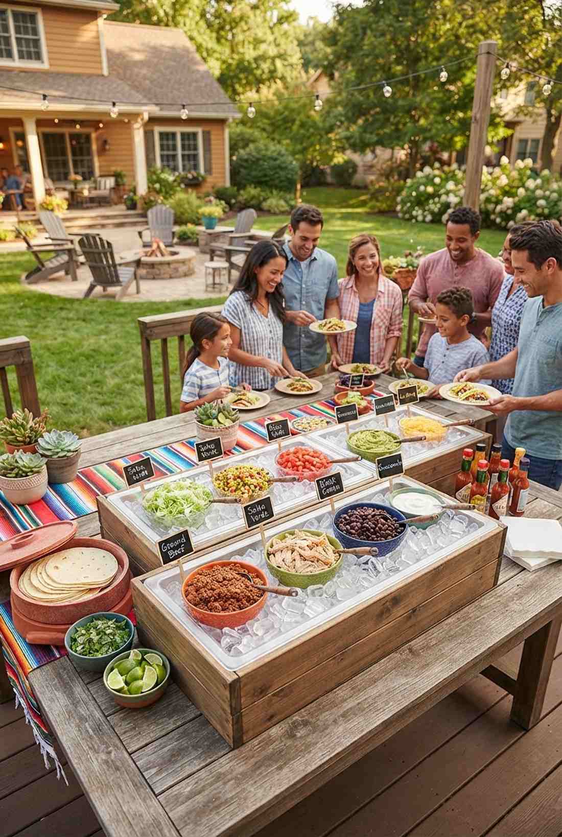 build your own taco bar