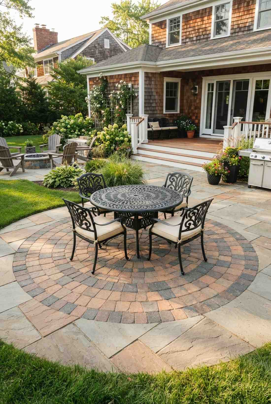 circular medallion centerpiece