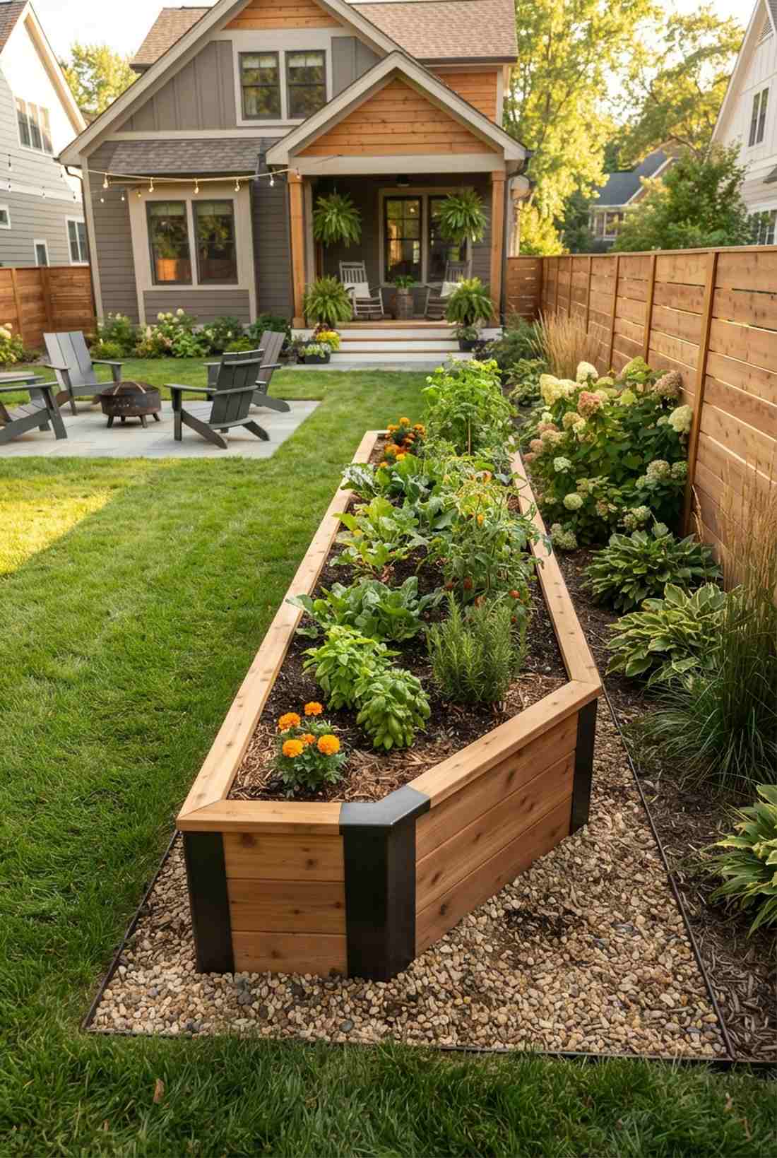 diagonal raised bed