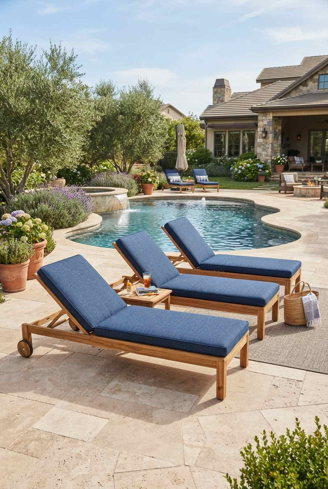 eucalyptus chaise lounges