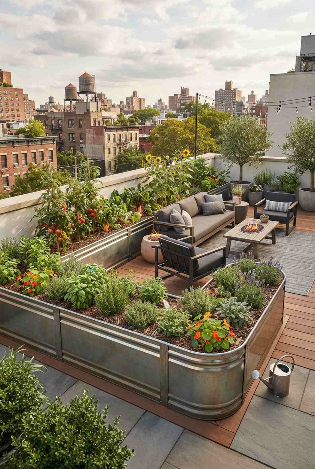 l shaped raised beds