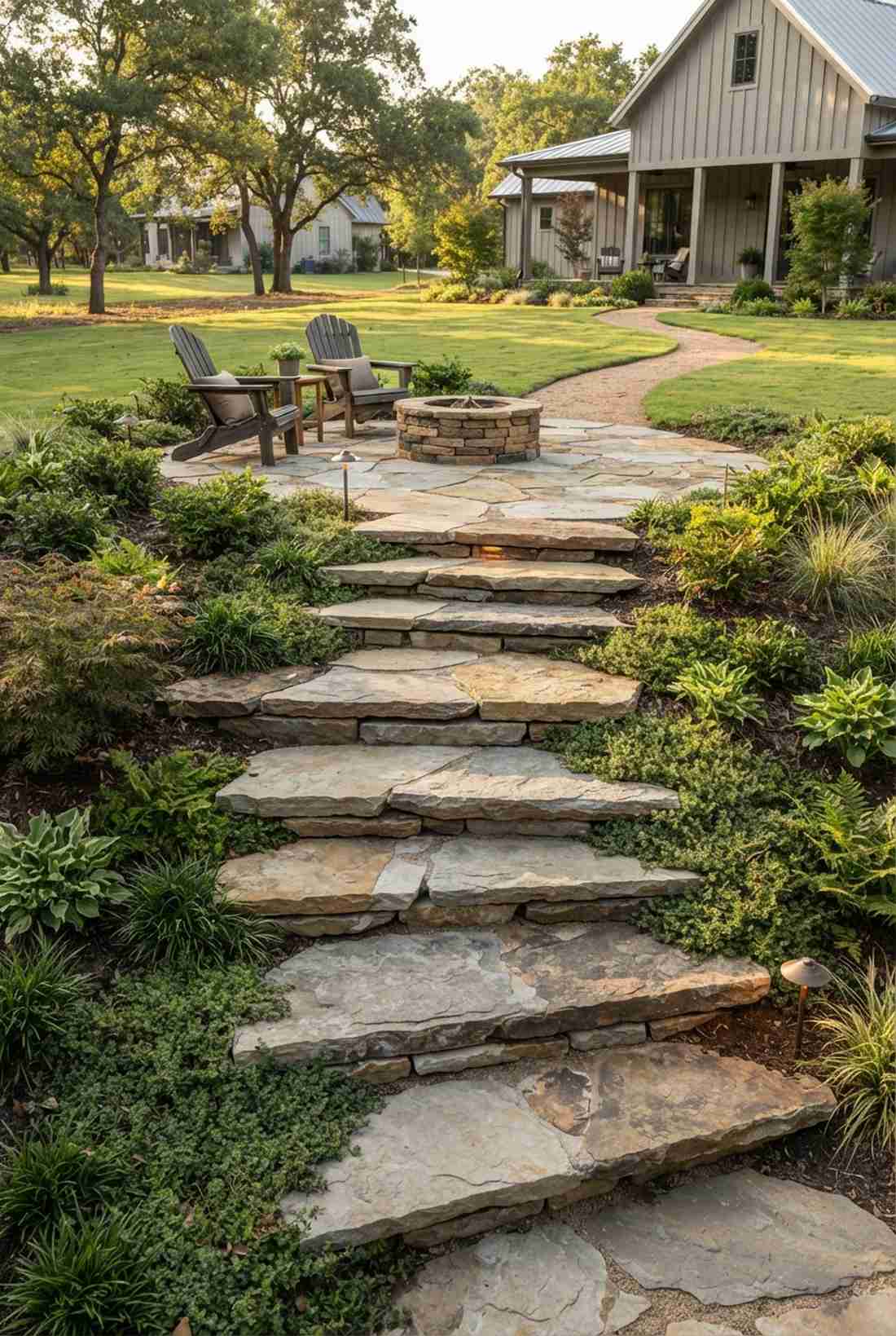 layered stone platforms