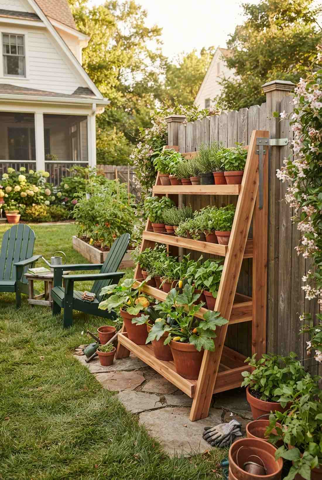 leaning bookshelf planter