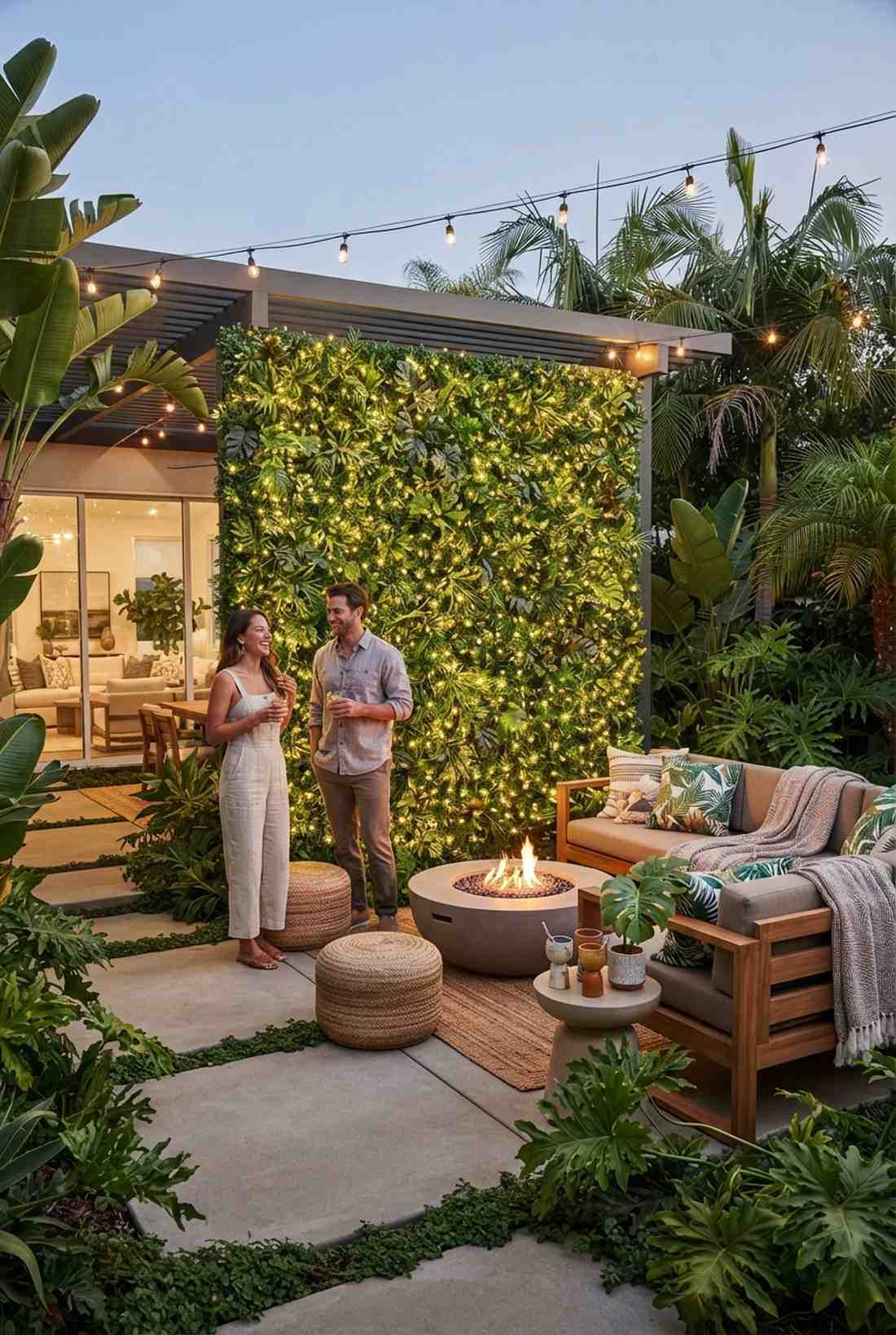 living wall integrated lighting