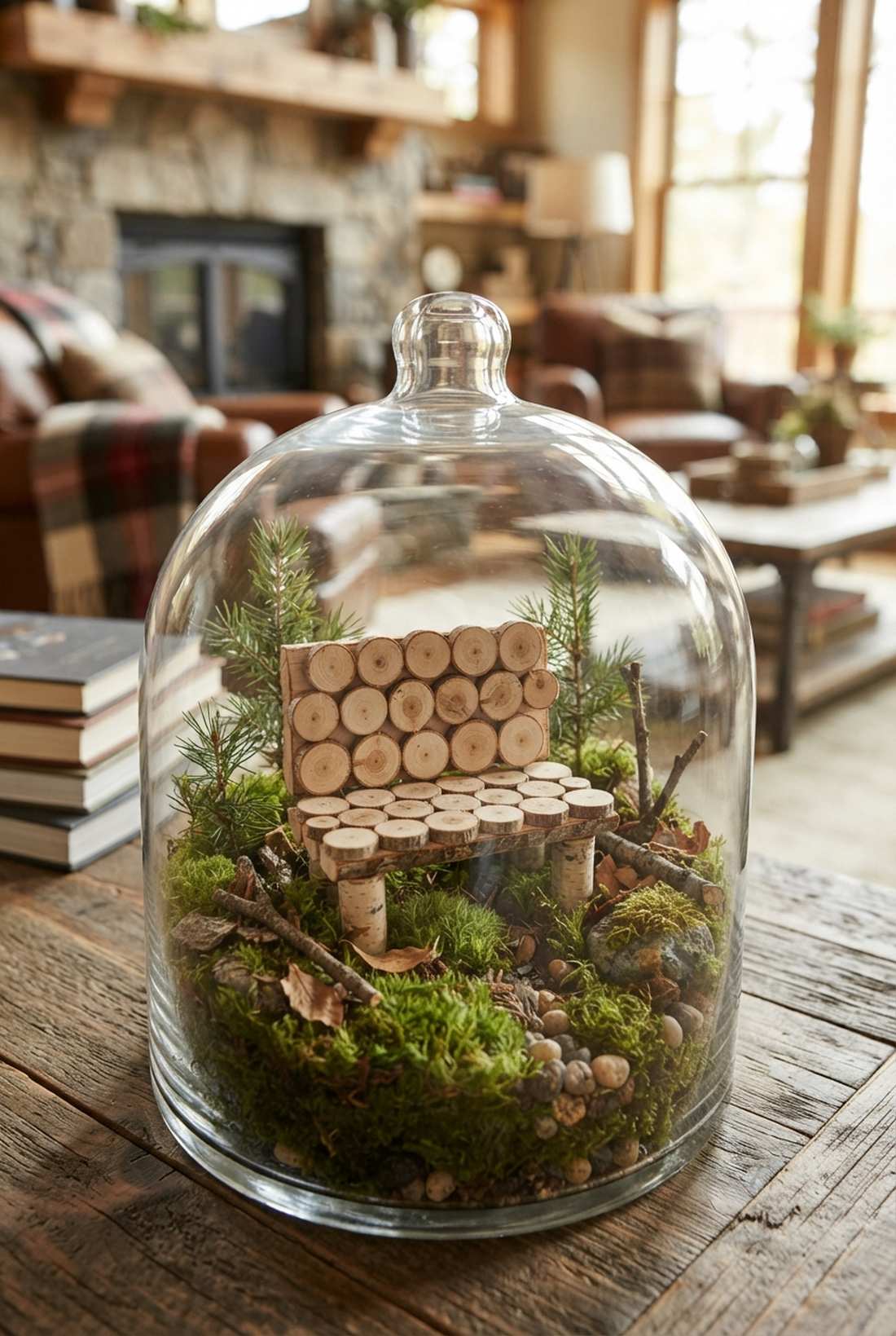 log slice bench
