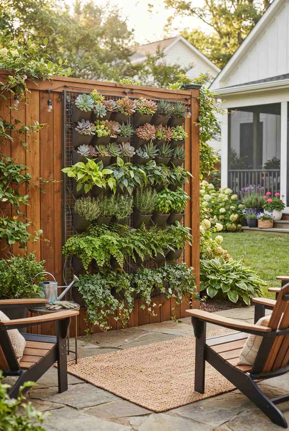 modular wall planter grids
