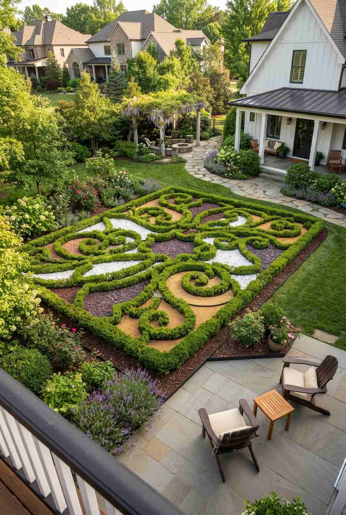 parterre embroidery