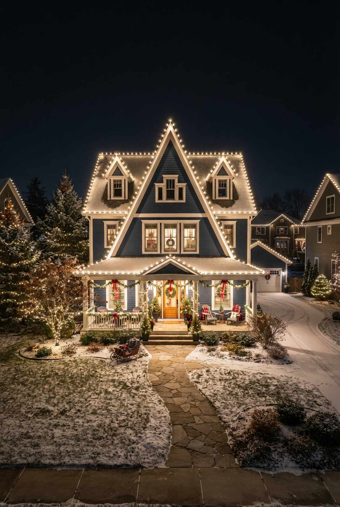 peak and gable accent framing