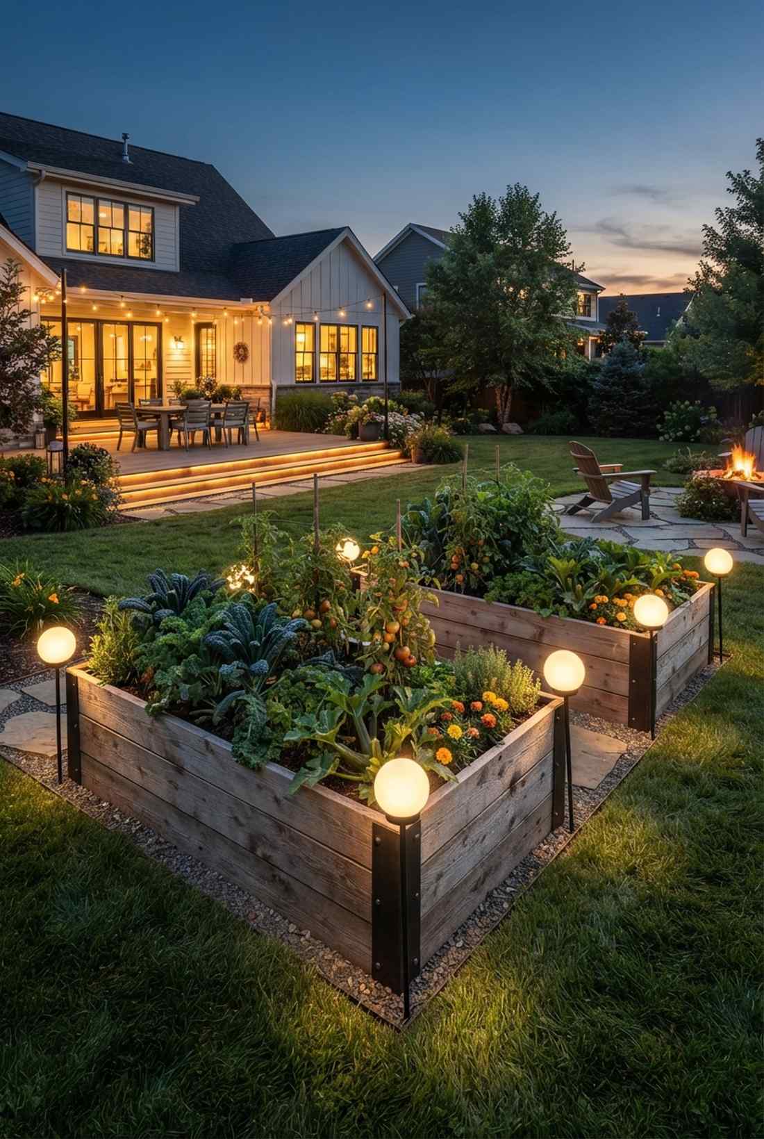 raised bed edge globe markers