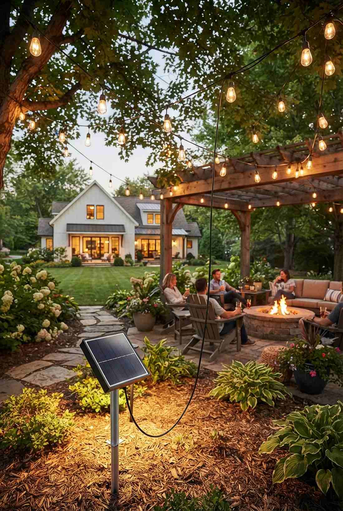 solar string light garlands
