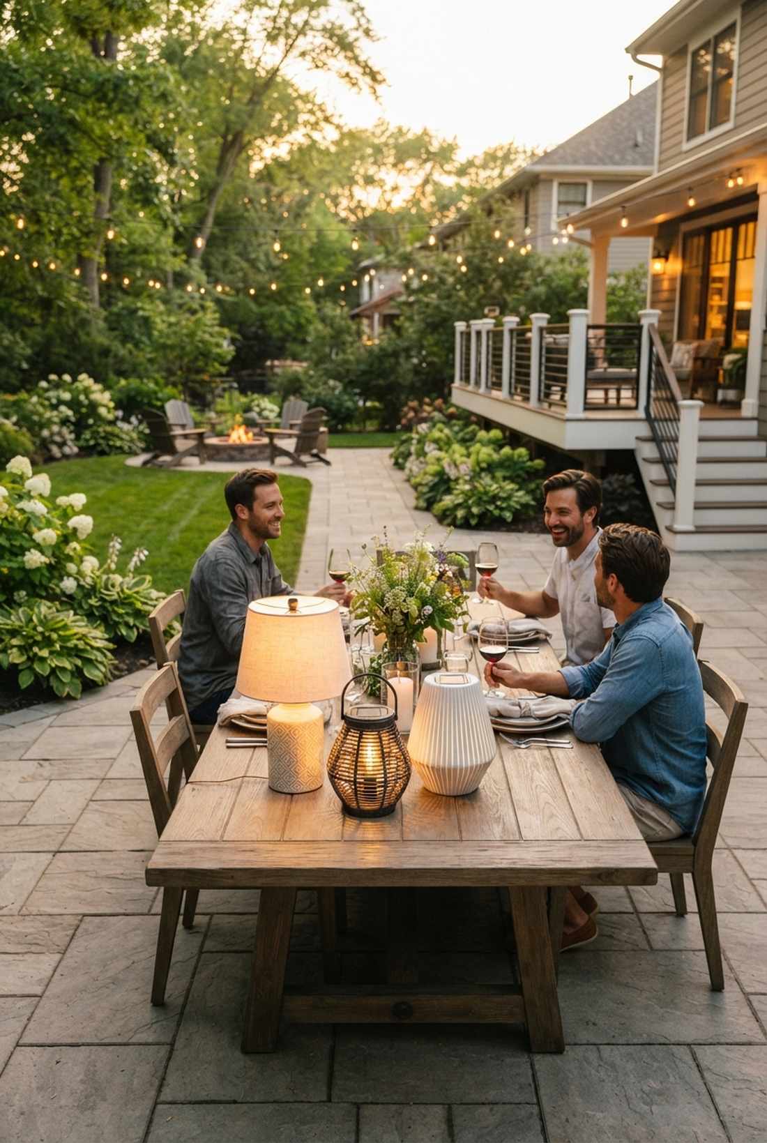 solar table lamp clusters