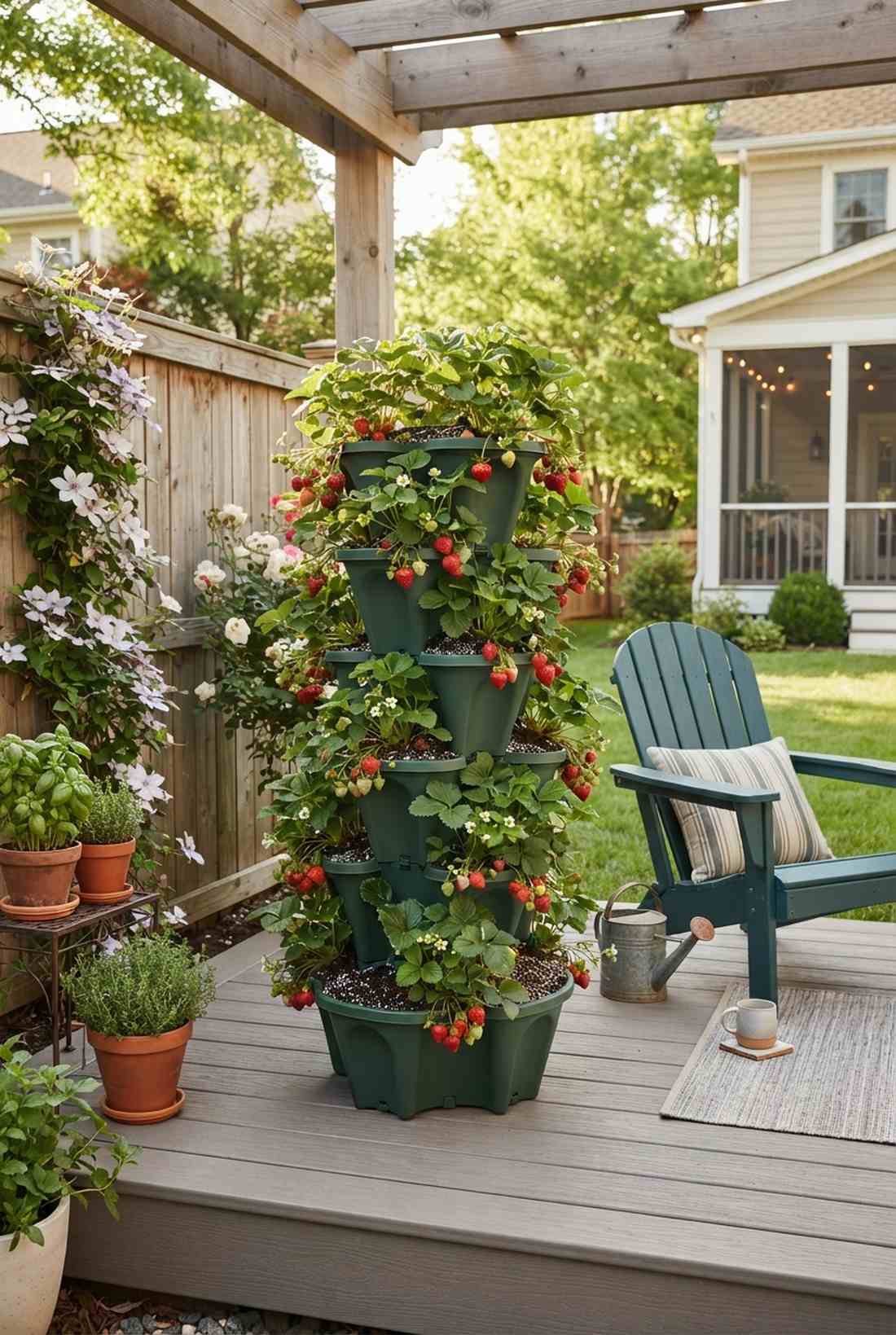 stacking tower planters