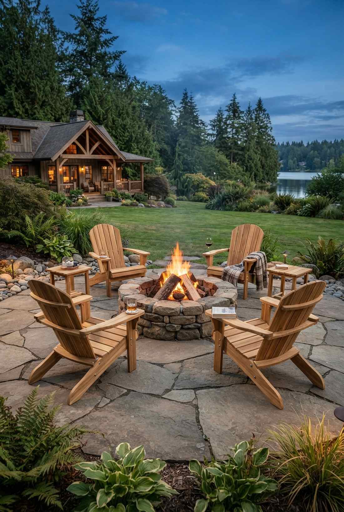teak adirondack chair sets