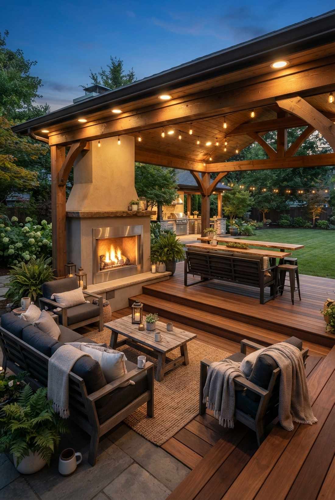 theater style fireplace facing