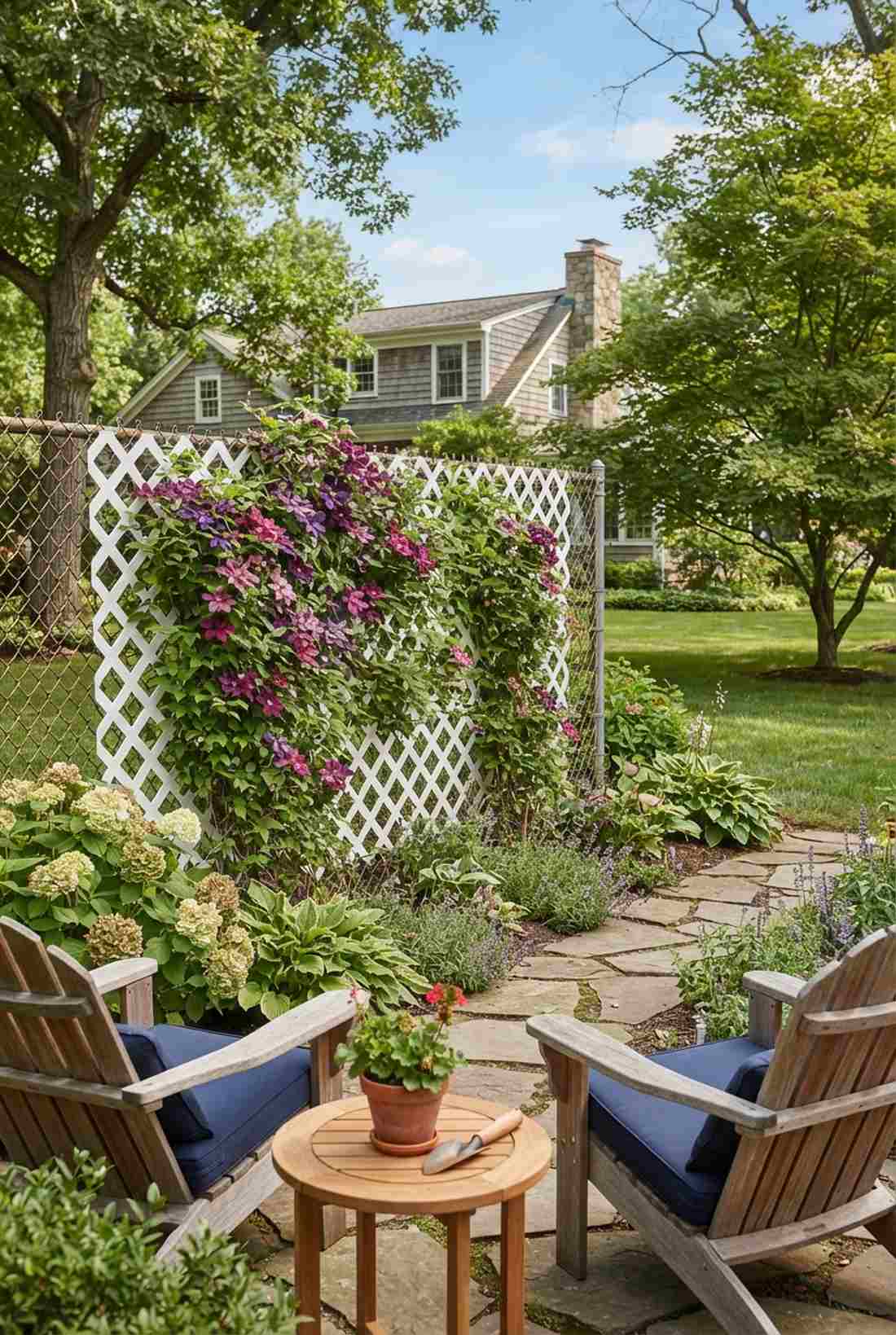 trellis with climbing vines