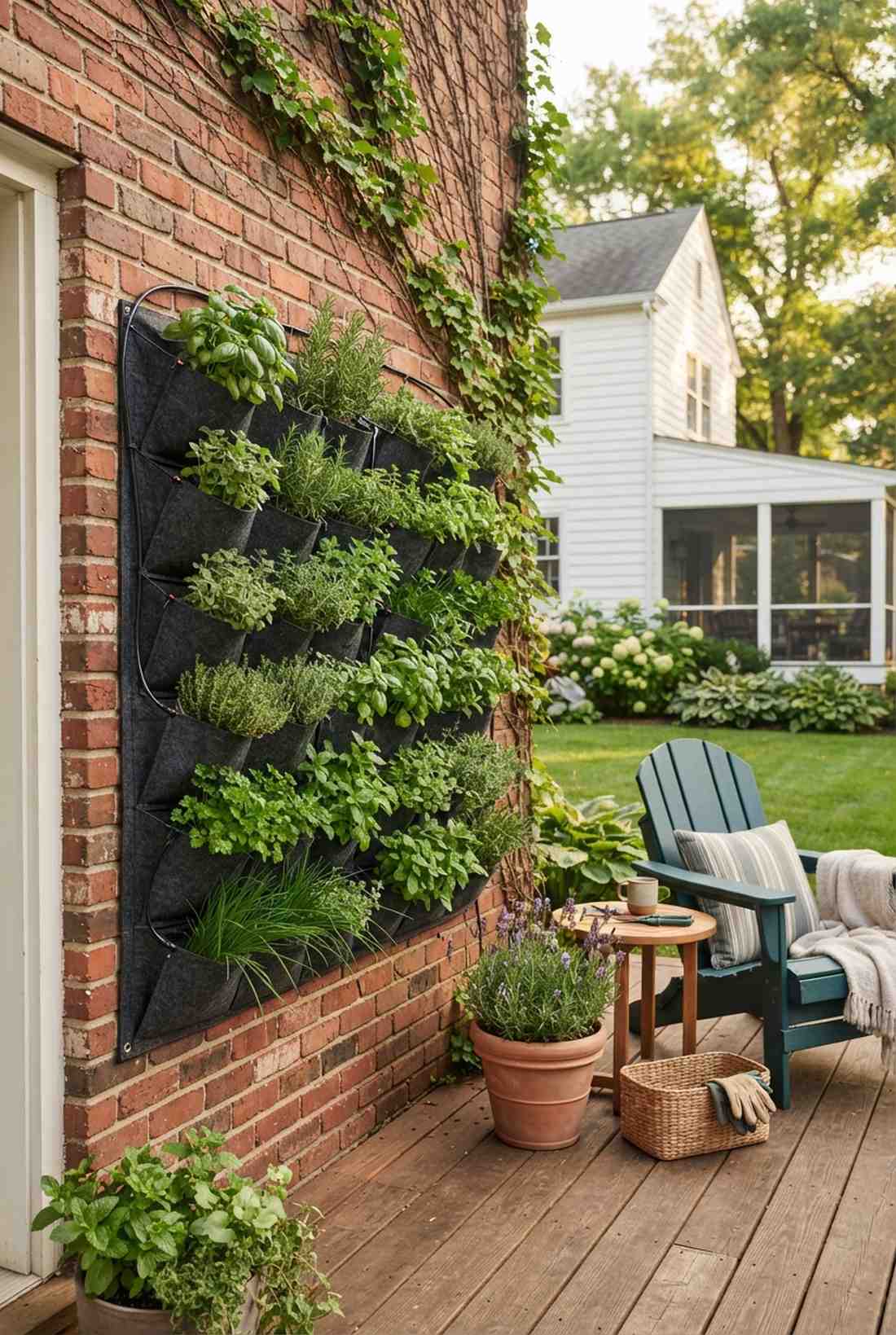 vertical wall pocket garden