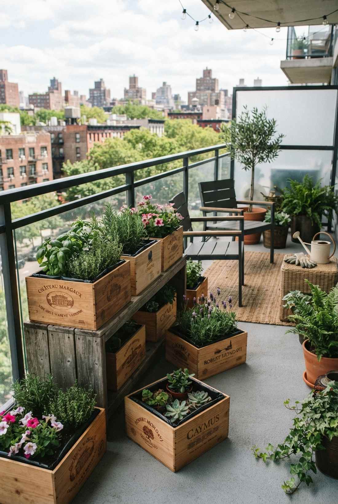 wine crate rustic containers
