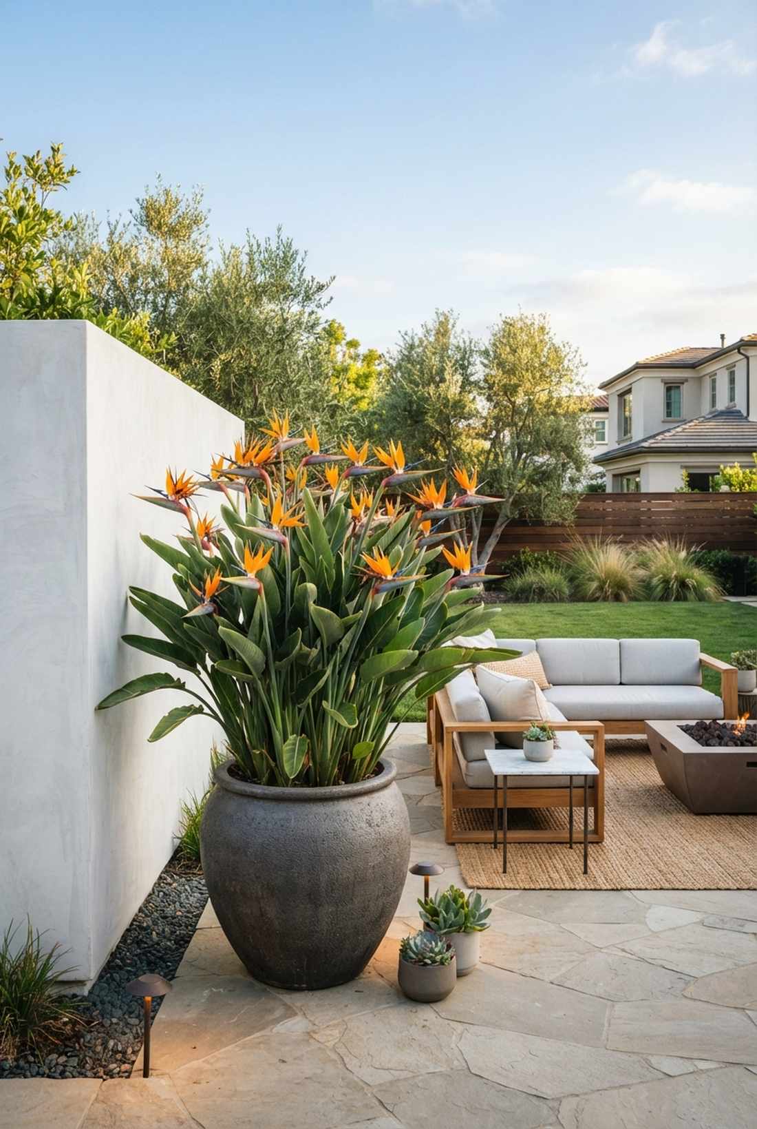 bird of paradise sculptural flowers