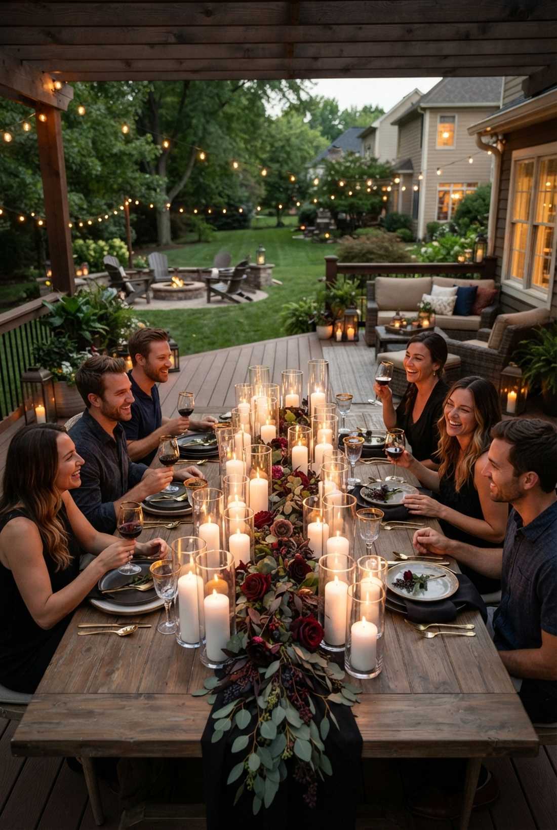 candlelit table landscapes