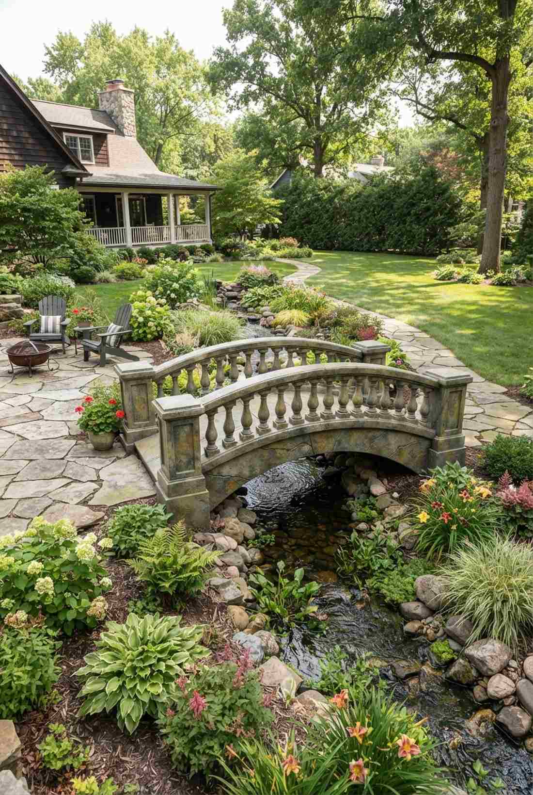 cast concrete arch bridge