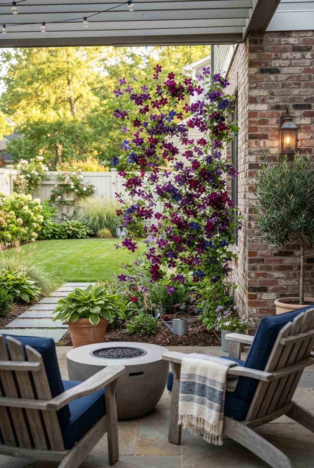 clematis viticella jewel tones