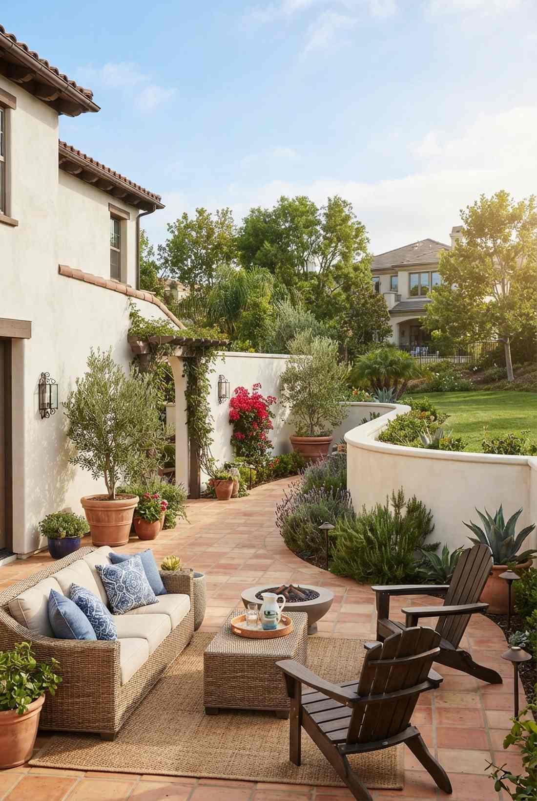 concrete block with stucco finish