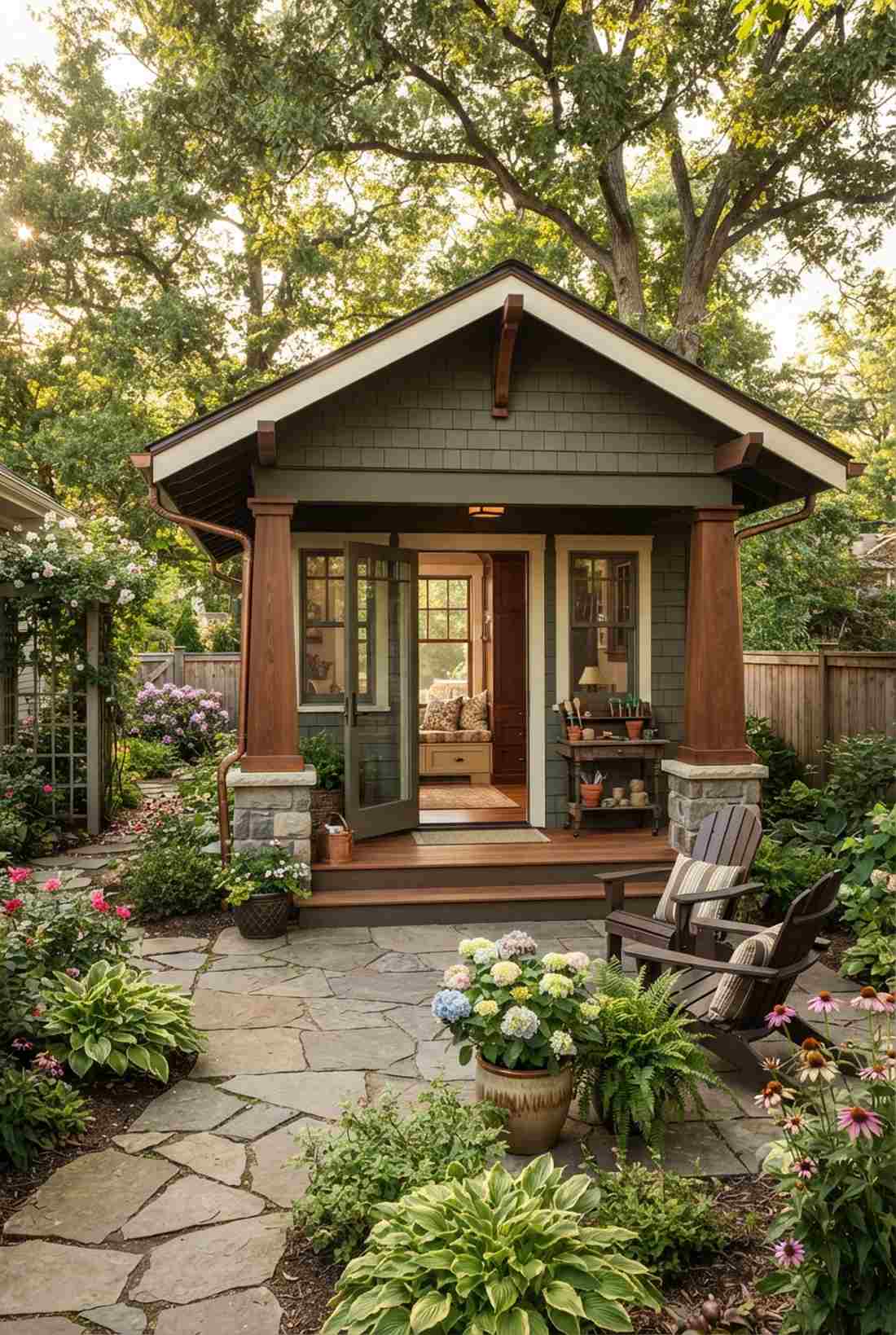 craftsman bungalow garden room