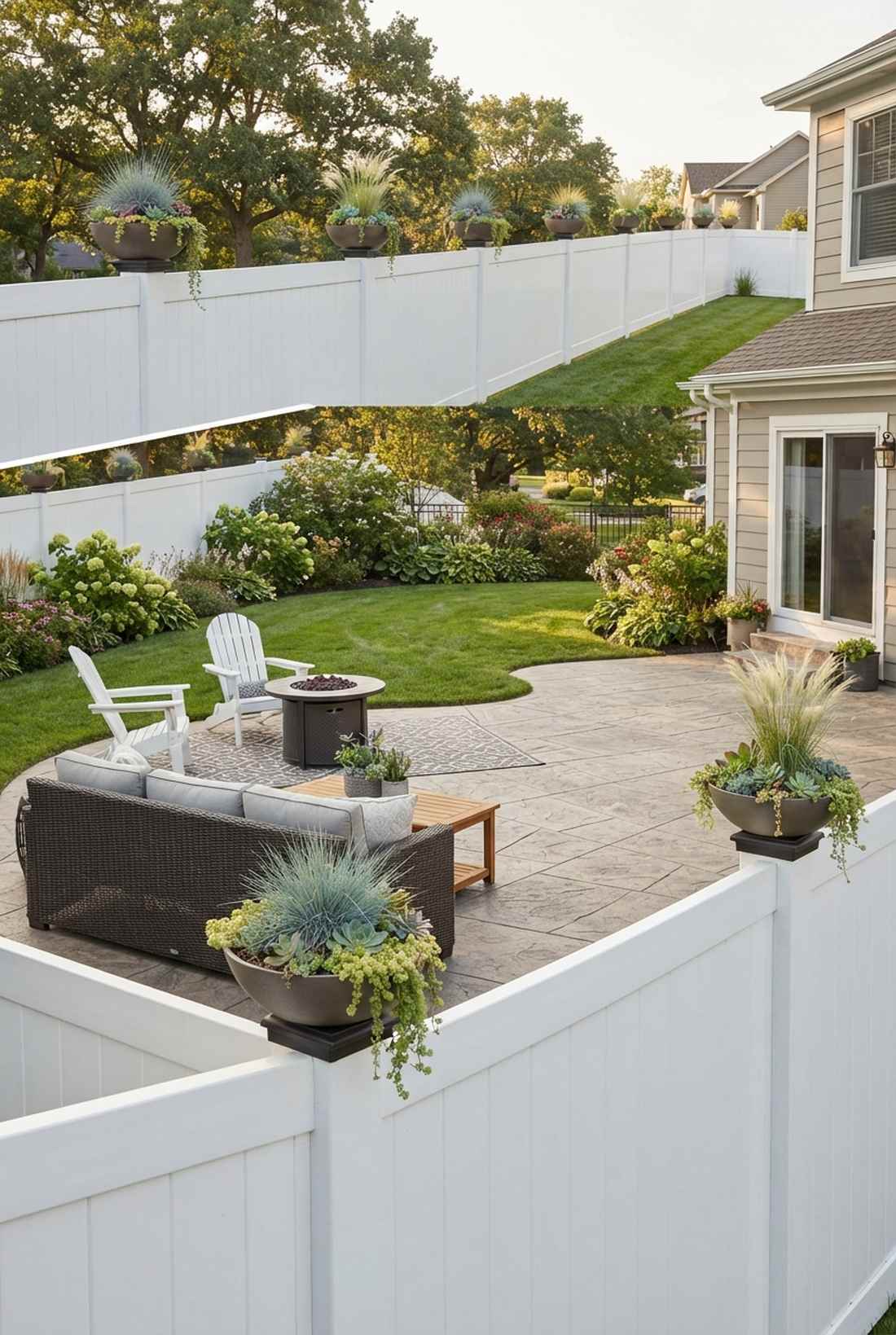 fence post cap planters