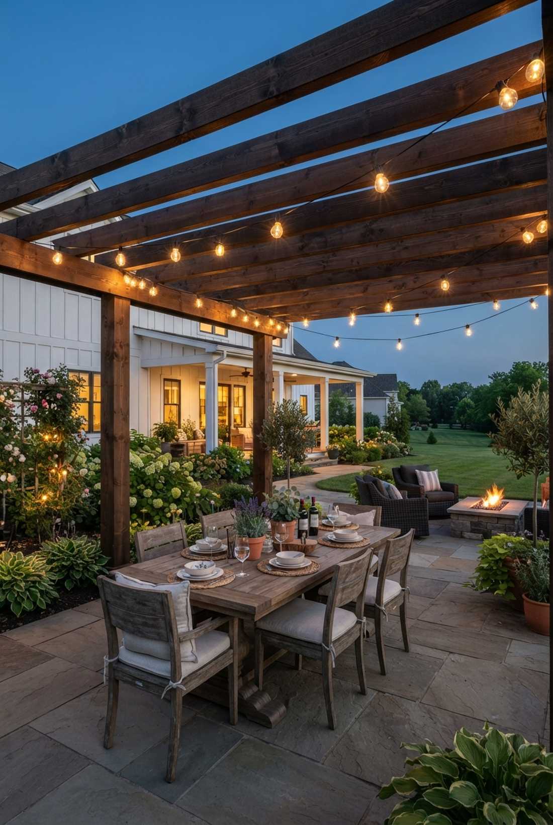 festoon style catenary draping
