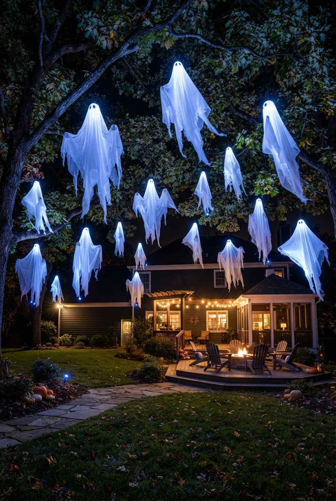 floating ghost fabric backlighting