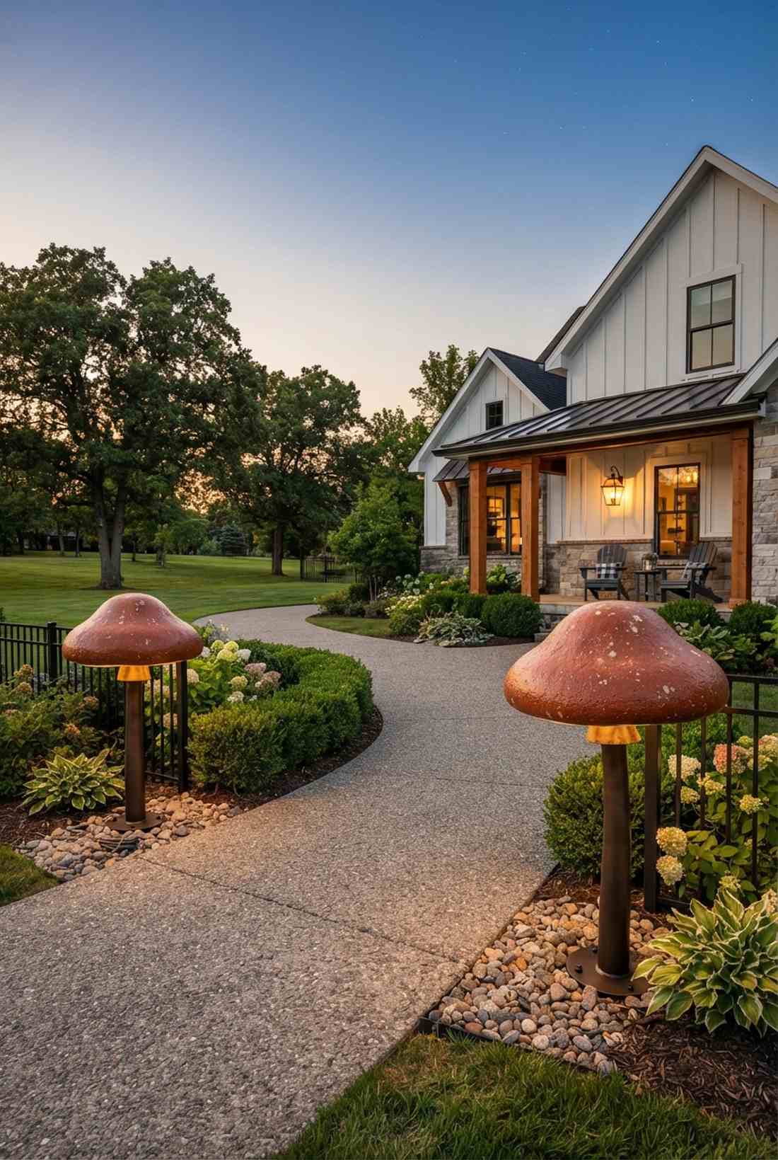giant cap mushroom lanterns