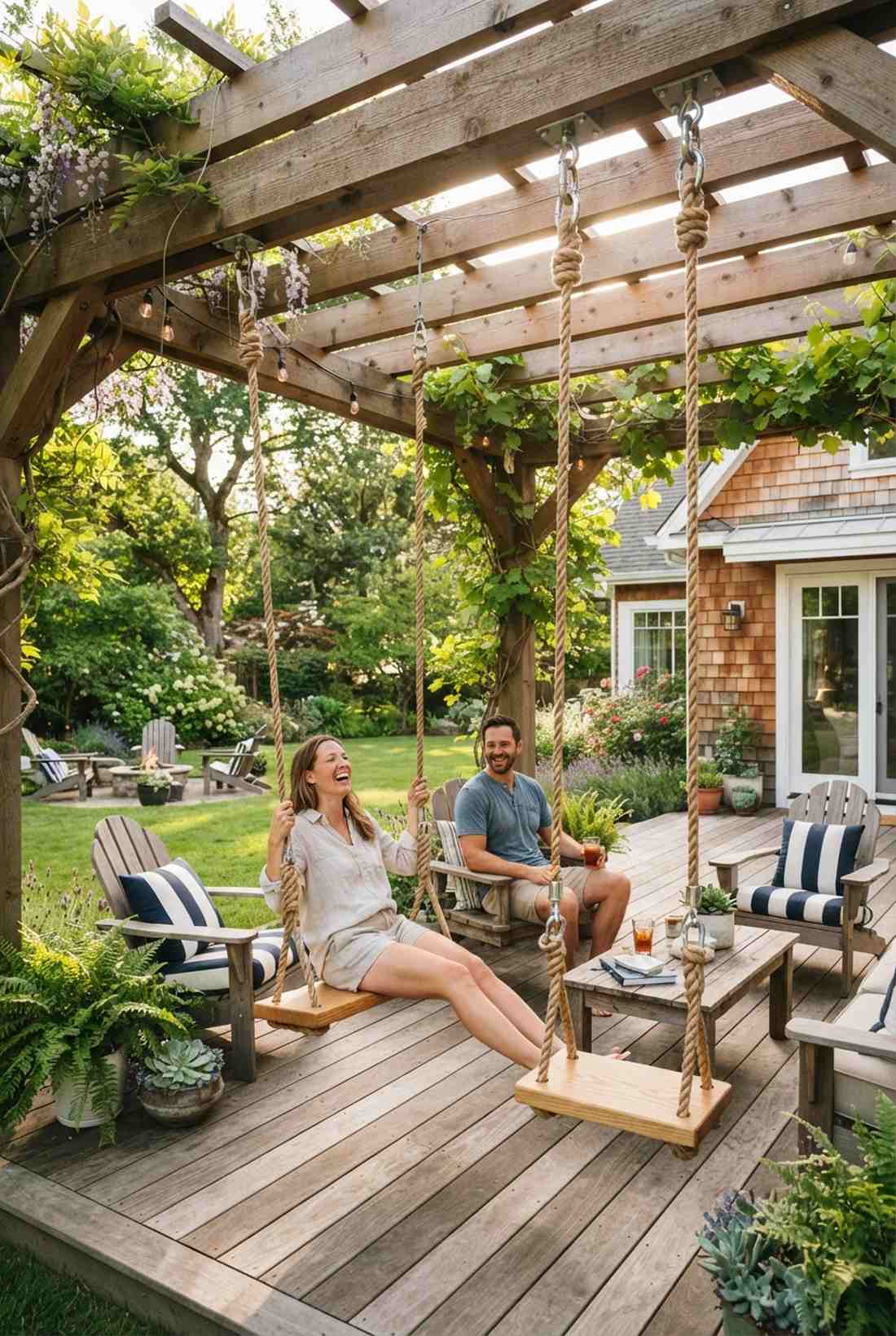 hanging swing seats for playful energy