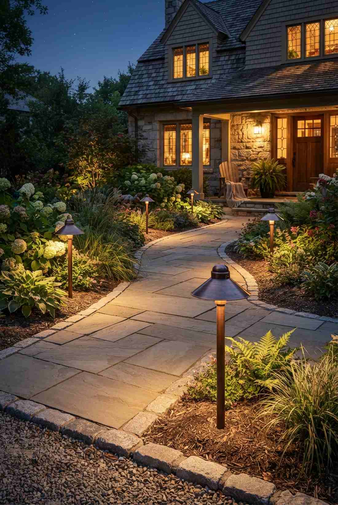 hooded downlight posts