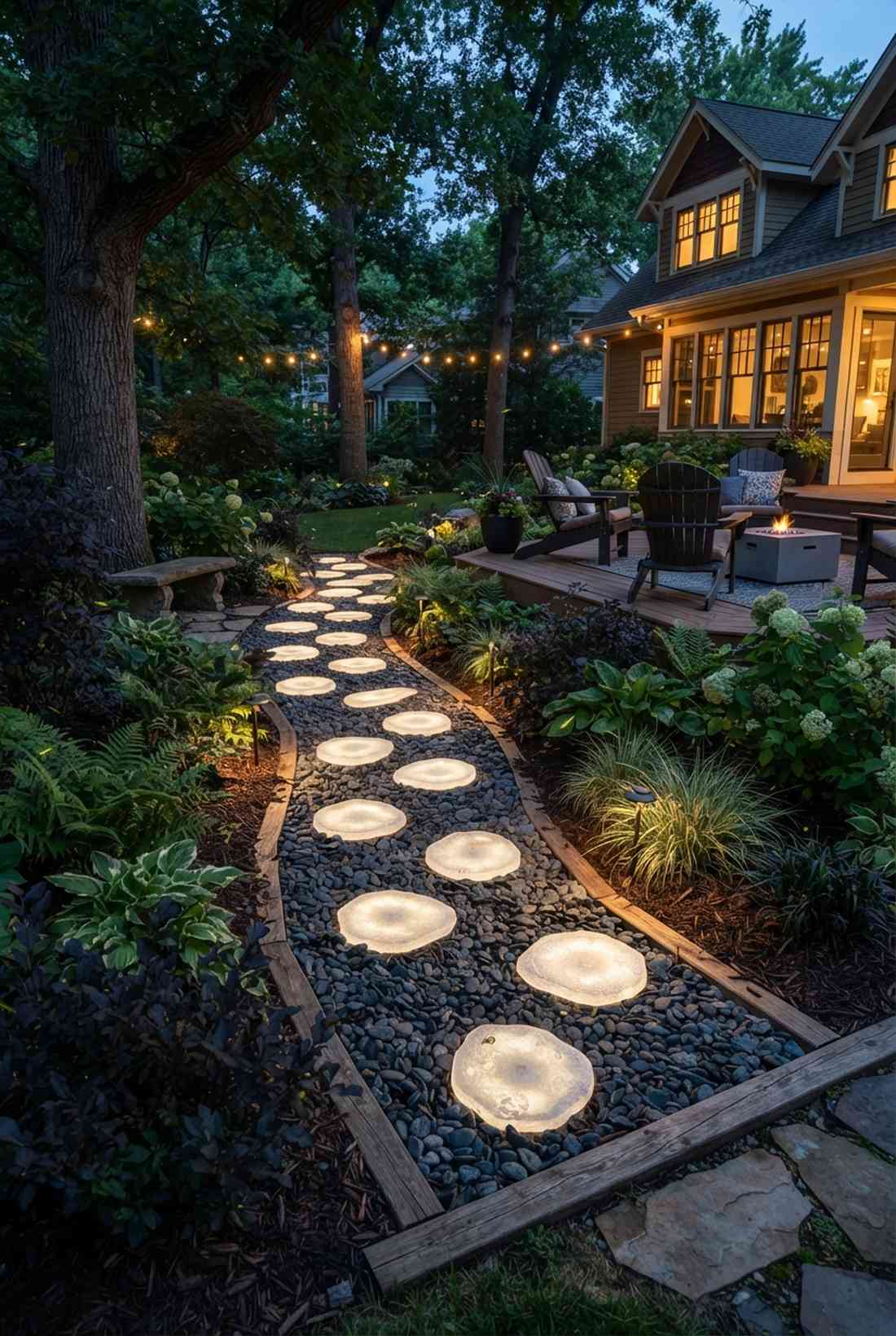 luminous stepping stones