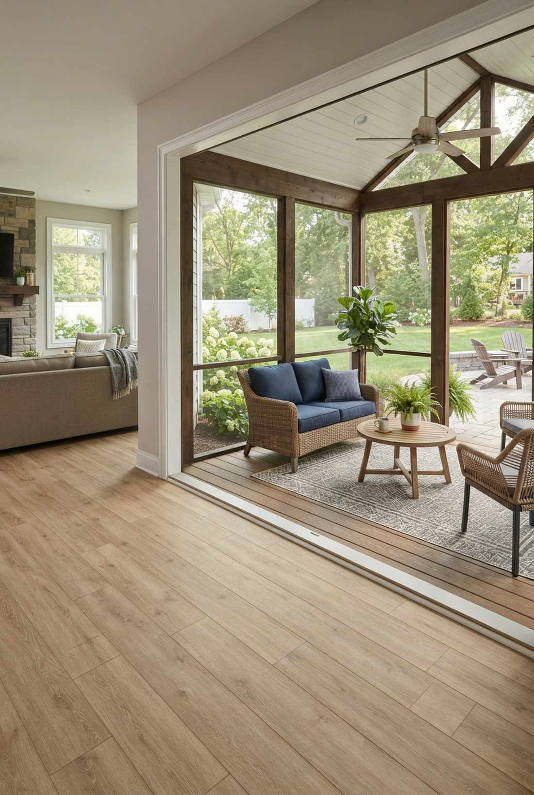 luxury vinyl plank transitions