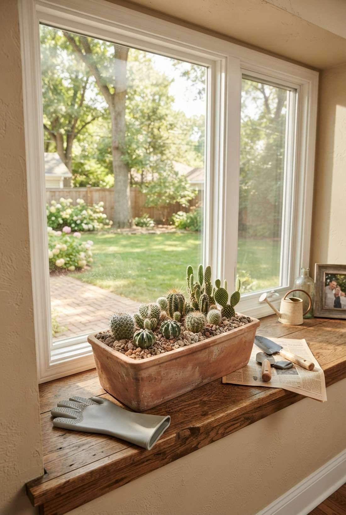 miniature cactus collection
