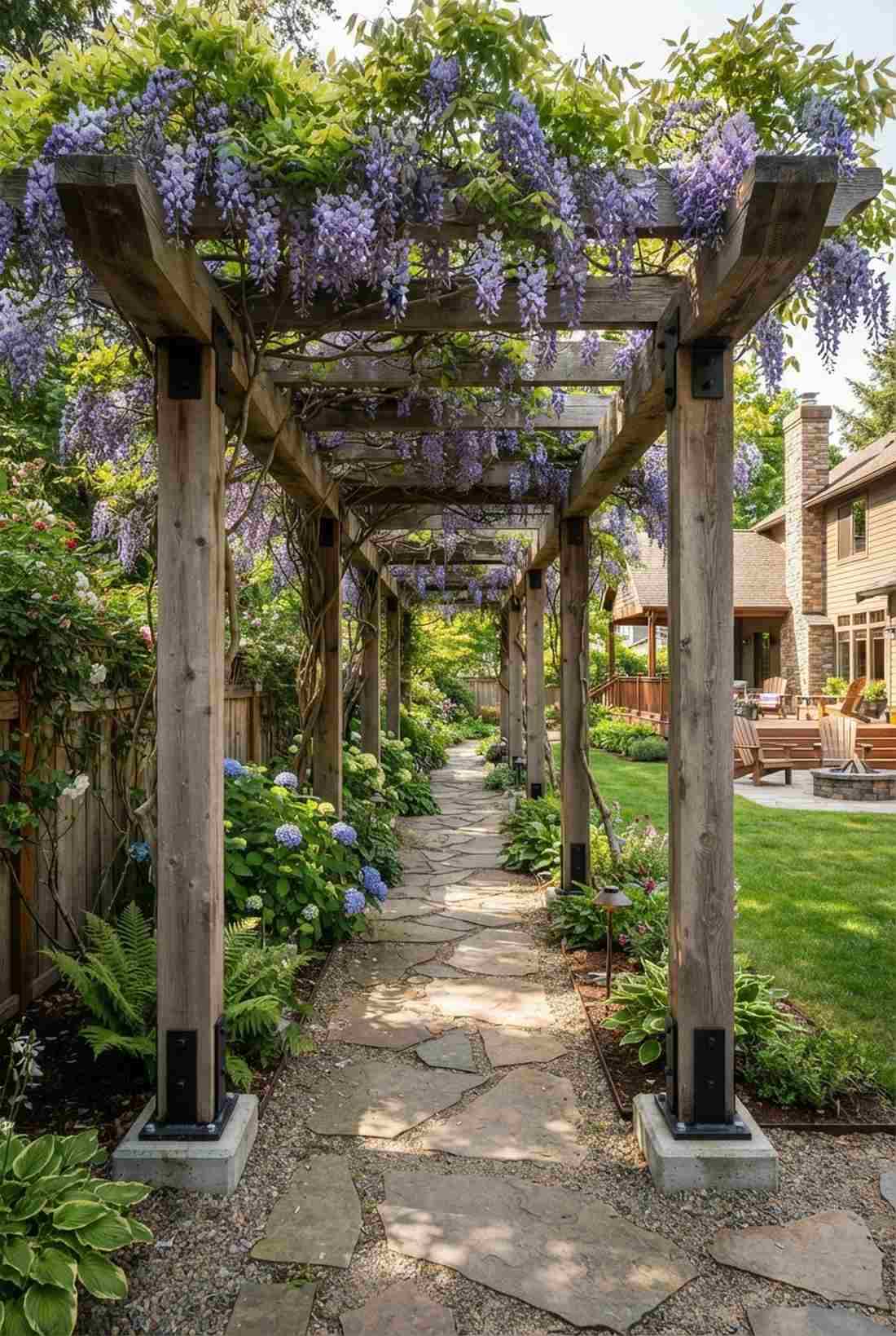 pergola covered walkways