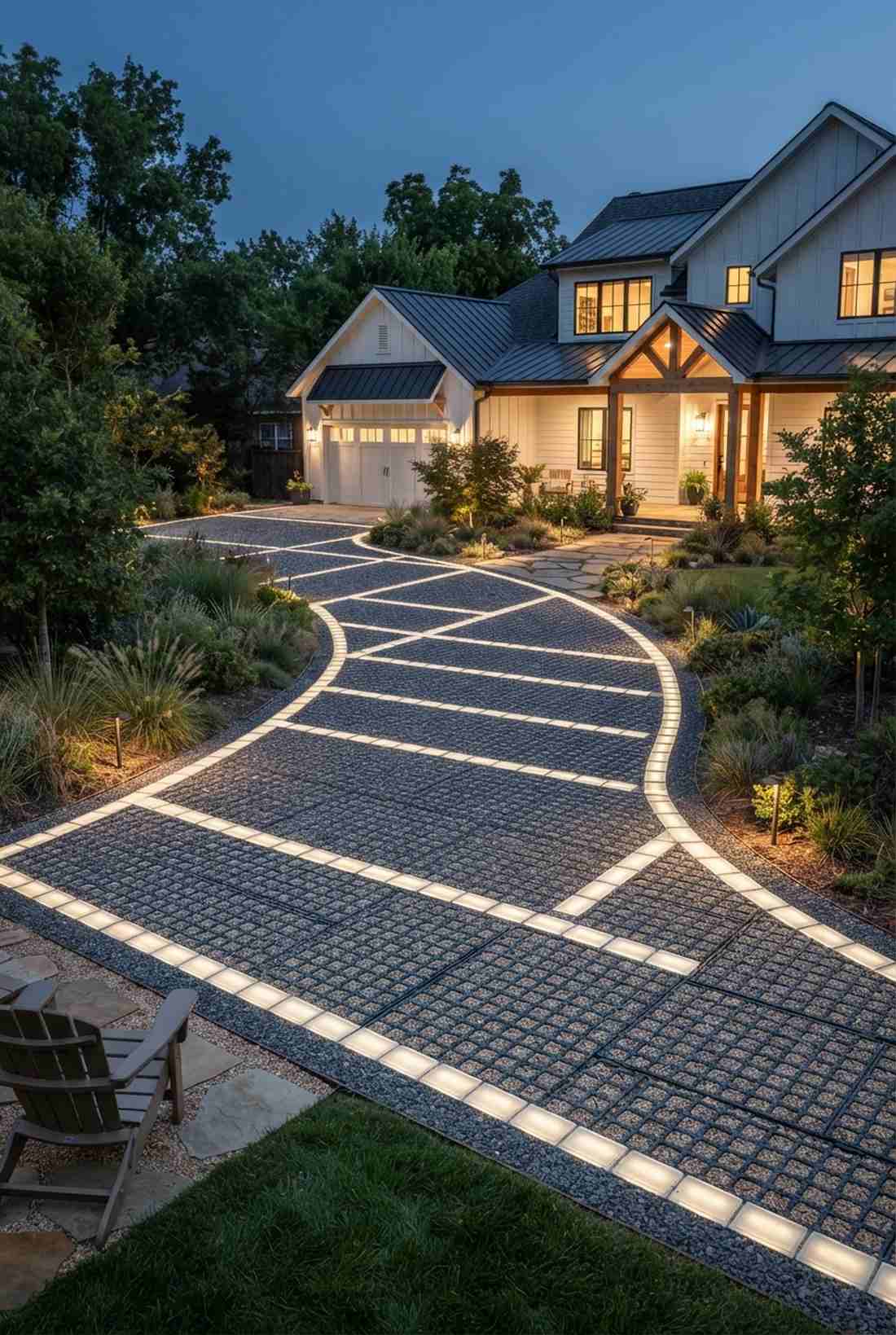 permeable paver lighting